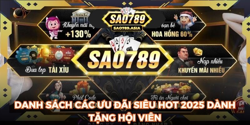 Danh sách các ưu đãi siêu hot 2025 dành tặng hội viên